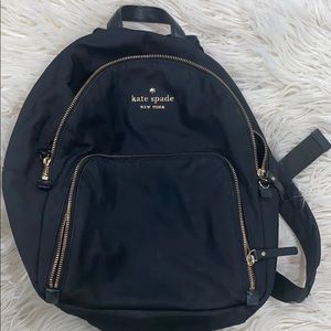 Kate spade black nylon backpack